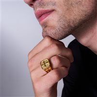 Anneau Breil Homme B Seal in Acier